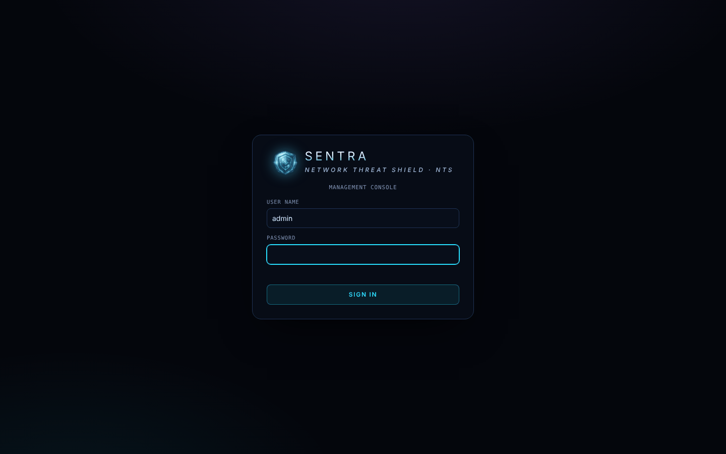 The sign-in page.